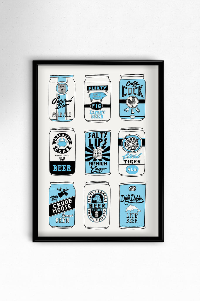 A3 Beer Can digital print