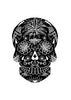 A3 Black Tattoo Skull Digital Print