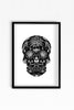 A3 Black Tattoo Skull Digital Print